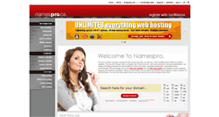 Desktop Screenshot of namespro.ca